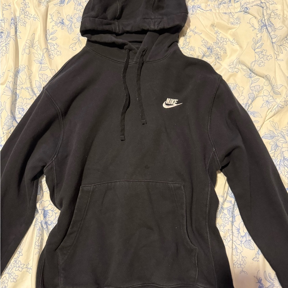 Nike black Hoodie with White Logo